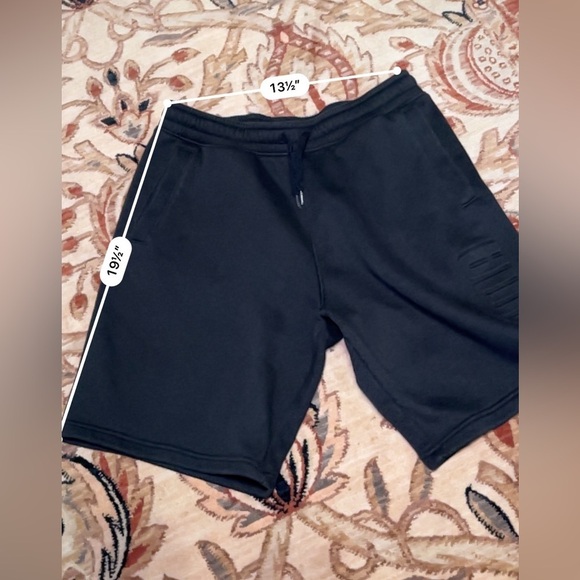 Puma black sweatpants shorts with front pockets, size medium - Picture 3 of 8